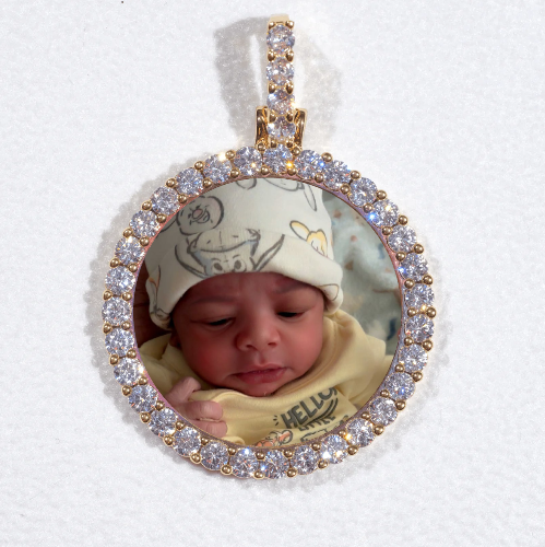 3D CIRCLE CUSTOM PICTURE PENDANT SMALL SIZE
