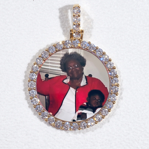 3D CIRCLE CUSTOM PICTURE PENDANT SMALL SIZE
