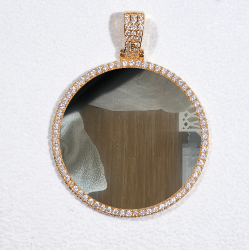 MEDIUM 3D CIRCLE CUSTOM PICTURE PENDANT