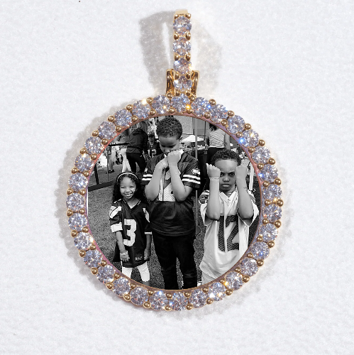 3D CIRCLE CUSTOM PICTURE PENDANT SMALL SIZE