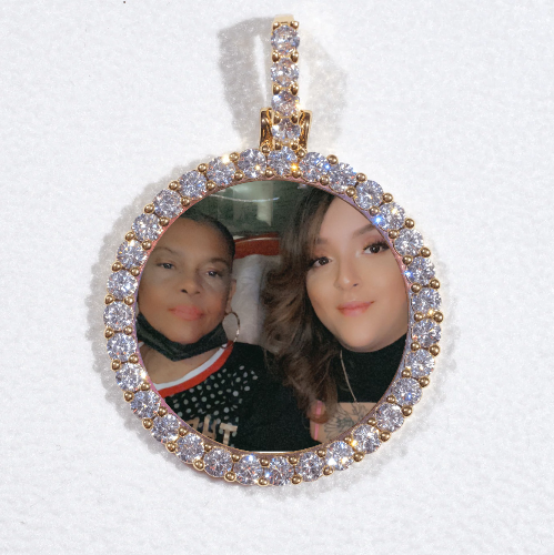 3D CIRCLE CUSTOM PICTURE PENDANT SMALL SIZE