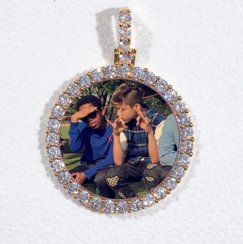 3D CIRCLE CUSTOM PICTURE PENDANT SMALL SIZE