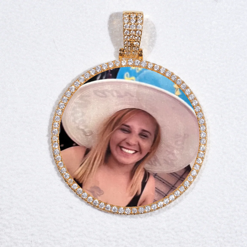 MEDIUM 3D CIRCLE CUSTOM PICTURE PENDANT