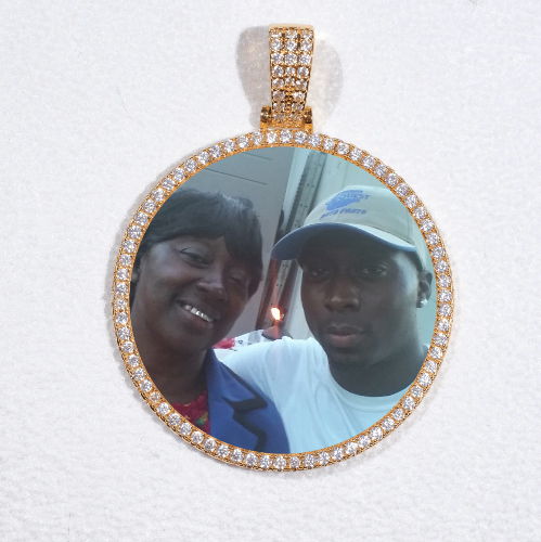 MEDIUM 3D CIRCLE CUSTOM PICTURE PENDANT