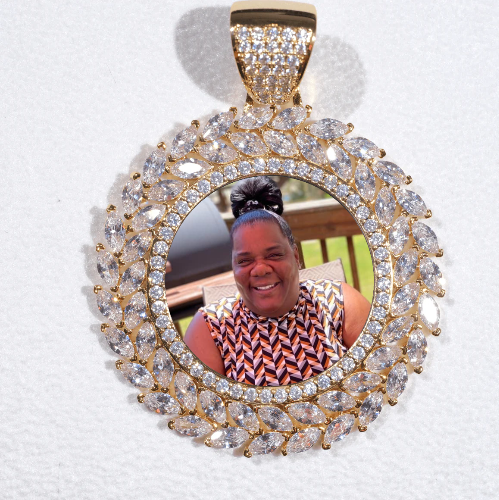 Large 3D Wheat Ear Custom Picture Pendant