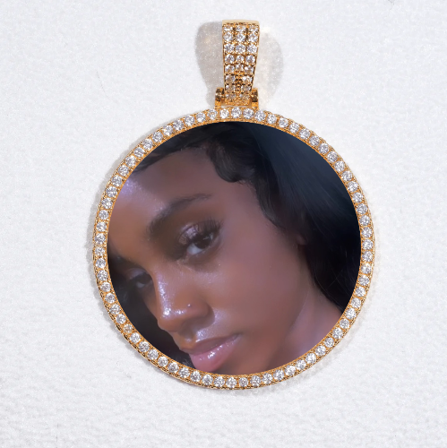MEDIUM 3D CIRCLE CUSTOM PICTURE PENDANT