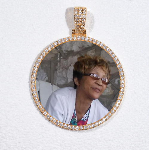 MEDIUM 3D CIRCLE CUSTOM PICTURE PENDANT