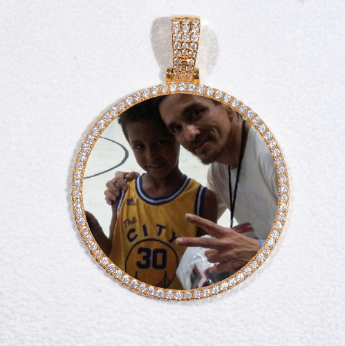 MEDIUM 3D CIRCLE CUSTOM PICTURE PENDANT