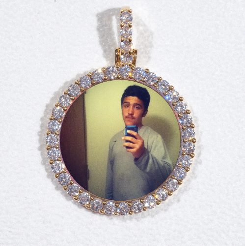 3D CIRCLE CUSTOM PICTURE PENDANT SMALL SIZE