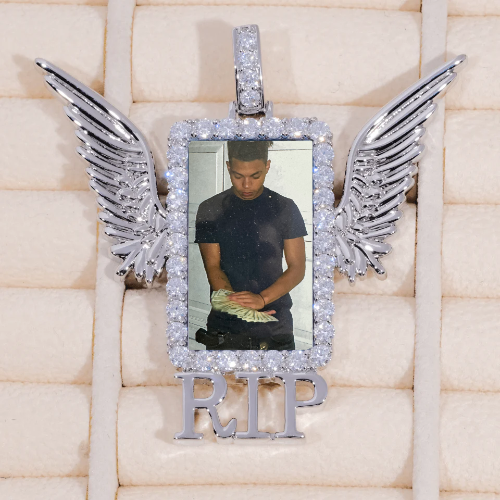 RIP WING 3D CUSTOM PICTURE PENDANT
