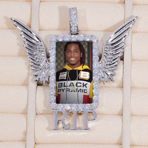 RIP WING 3D CUSTOM PICTURE PENDANT