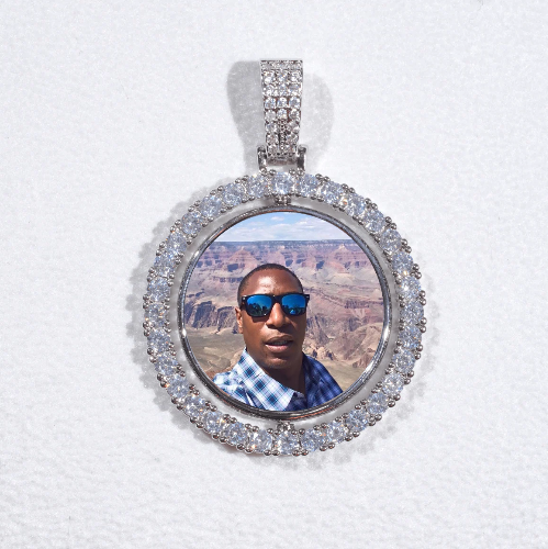 3D Spinning 2-Faced Custom Picture Pendant