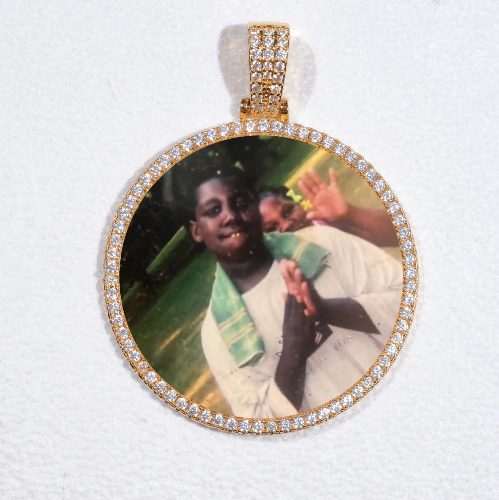 MEDIUM 3D CIRCLE CUSTOM PICTURE PENDANT