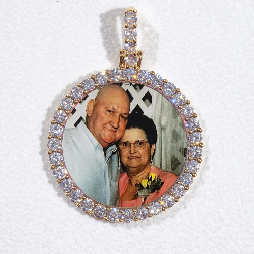 3D CIRCLE CUSTOM PICTURE PENDANT SMALL SIZE