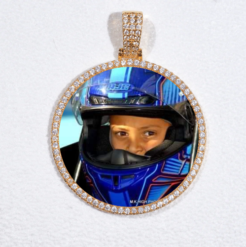 MEDIUM 3D CIRCLE CUSTOM PICTURE PENDANT