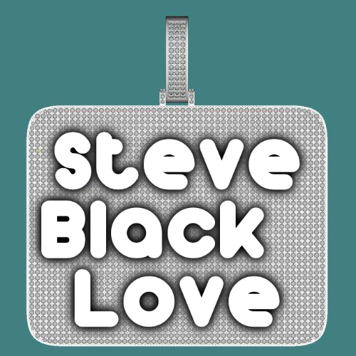 CUSTOM LETTER NECKLACE 3D BIG SQUARE