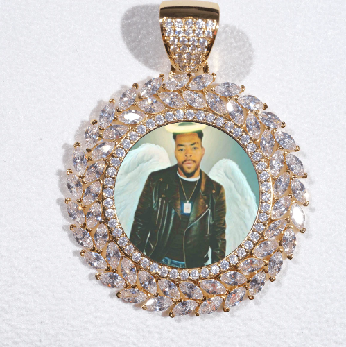 Large 3D Wheat Ear Custom Picture Pendant