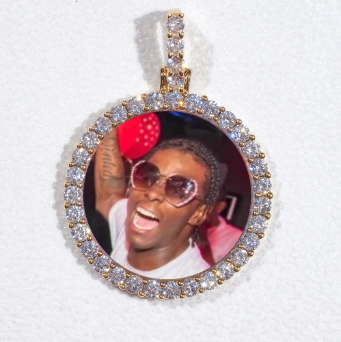3D CIRCLE CUSTOM PICTURE PENDANT SMALL SIZE