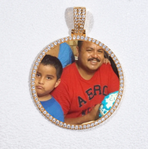 MEDIUM 3D CIRCLE CUSTOM PICTURE PENDANT