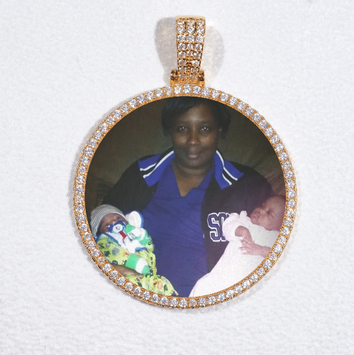 MEDIUM 3D CIRCLE CUSTOM PICTURE PENDANT