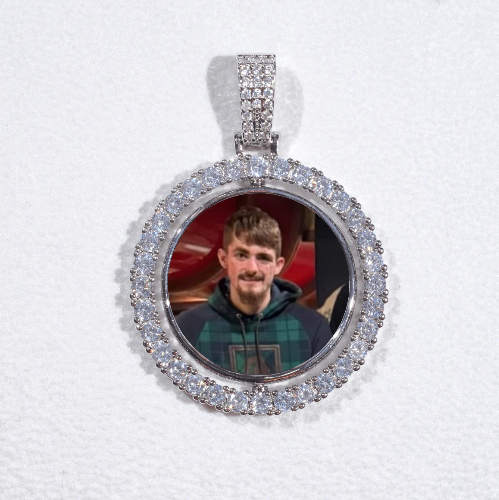3D Spinning 2-Faced Custom Picture Pendant