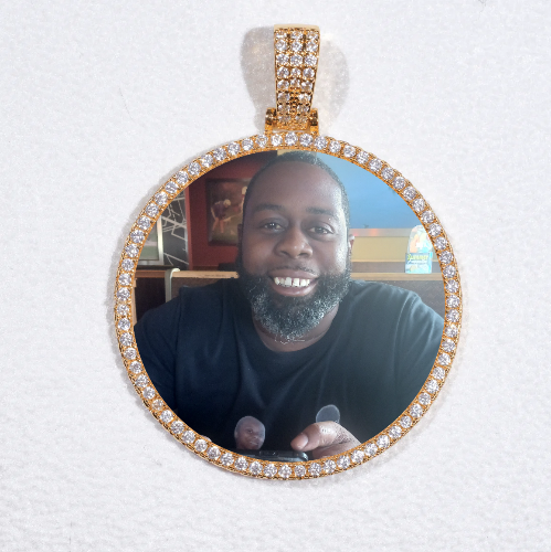 MEDIUM 3D CIRCLE CUSTOM PICTURE PENDANT