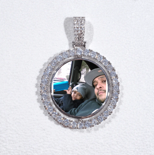 3D Spinning 2-Faced Custom Picture Pendant