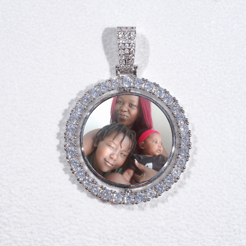 3D Spinning 2-Faced Custom Picture Pendant
