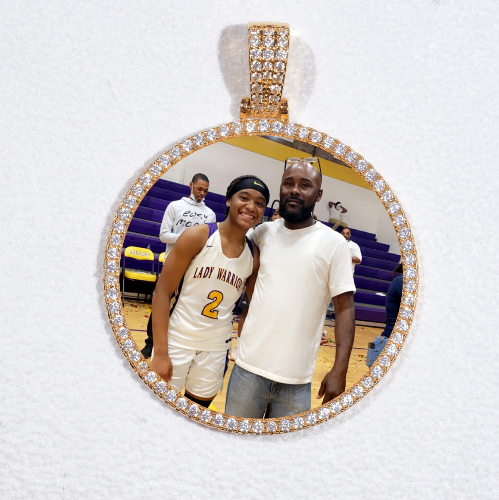 MEDIUM 3D CIRCLE CUSTOM PICTURE PENDANT