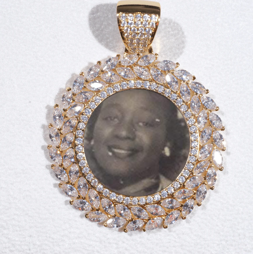 Large 3D Wheat Ear Custom Picture Pendant
