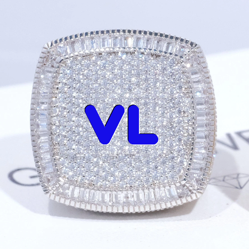 CUSTOM LETTER 3D ICED RING