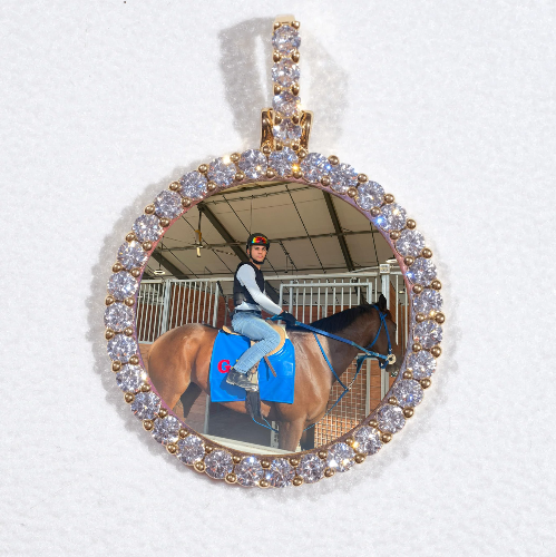 3D CIRCLE CUSTOM PICTURE PENDANT SMALL SIZE