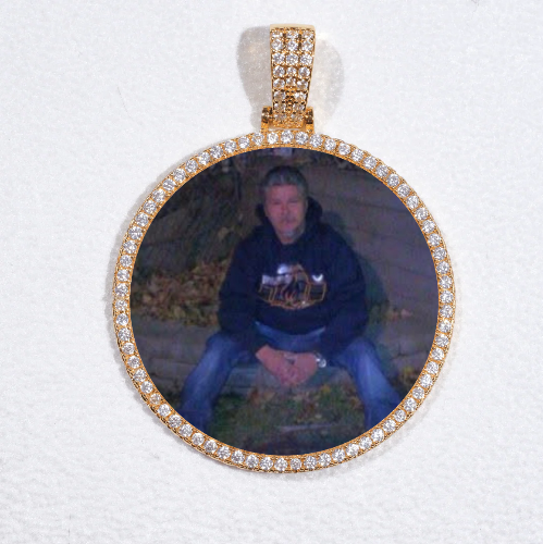 MEDIUM 3D CIRCLE CUSTOM PICTURE PENDANT