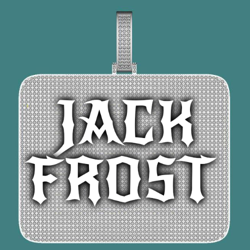 CUSTOM LETTER NECKLACE 3D BIG SQUARE