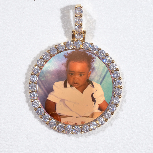 3D CIRCLE CUSTOM PICTURE PENDANT SMALL SIZE