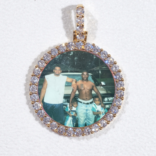 3D CIRCLE CUSTOM PICTURE PENDANT SMALL SIZE