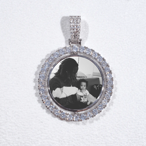 3D Spinning 2-Faced Custom Picture Pendant
