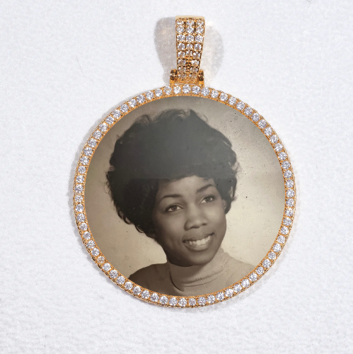 MEDIUM 3D CIRCLE CUSTOM PICTURE PENDANT