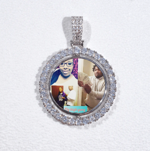 3D Spinning 2-Faced Custom Picture Pendant