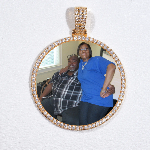 MEDIUM 3D CIRCLE CUSTOM PICTURE PENDANT