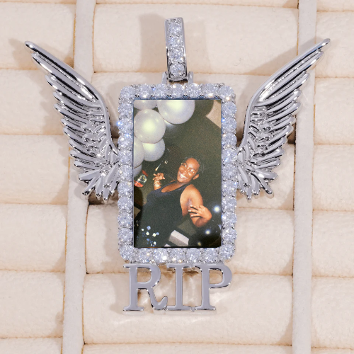RIP WING 3D CUSTOM PICTURE PENDANT