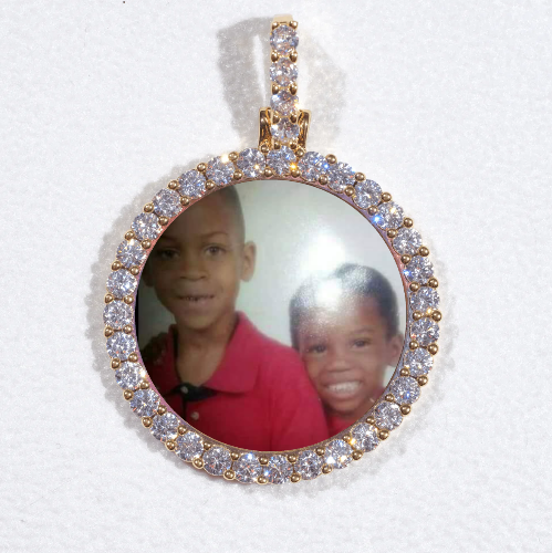 3D CIRCLE CUSTOM PICTURE PENDANT SMALL SIZE