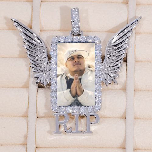 RIP WING 3D CUSTOM PICTURE PENDANT