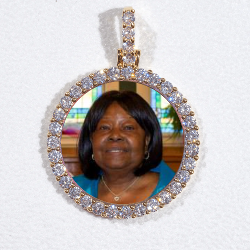 3D CIRCLE CUSTOM PICTURE PENDANT SMALL SIZE