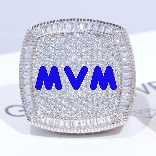 CUSTOM LETTER 3D ICED RING