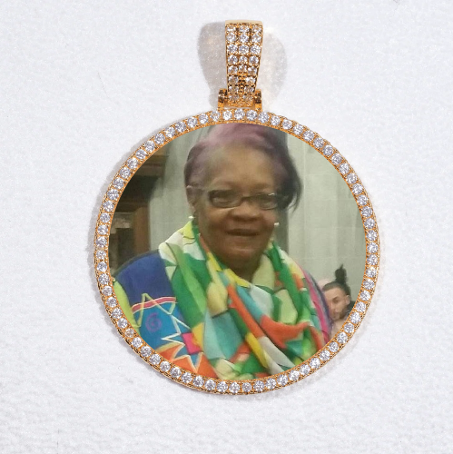 MEDIUM 3D CIRCLE CUSTOM PICTURE PENDANT