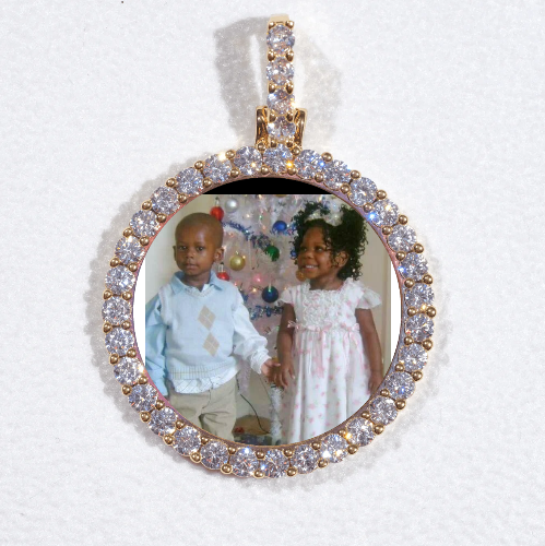 3D CIRCLE CUSTOM PICTURE PENDANT SMALL SIZE