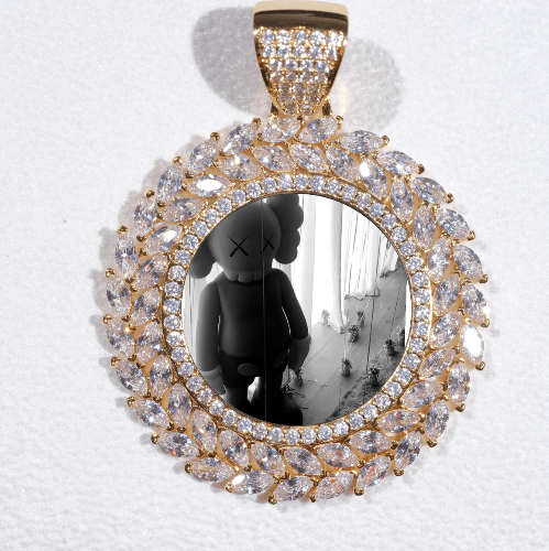 Large 3D Wheat Ear Custom Picture Pendant