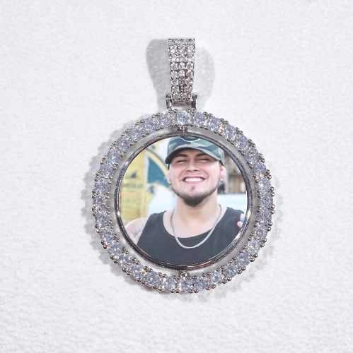 3D Spinning 2-Faced Custom Picture Pendant