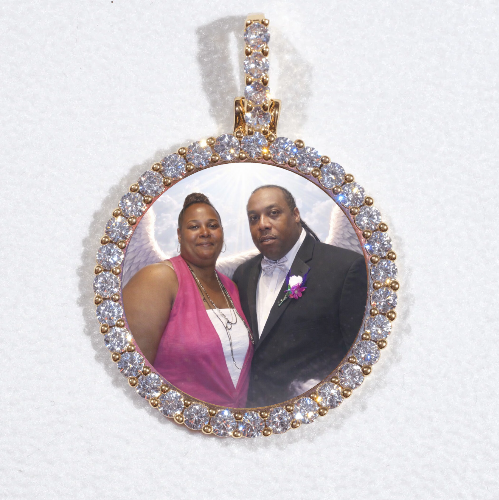3D CIRCLE CUSTOM PICTURE PENDANT SMALL SIZE